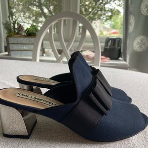 NWOT brand new Karl Lagerfeld slide shoes.